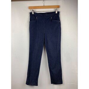 Hilary Radley Womens Denim-Look Pants S